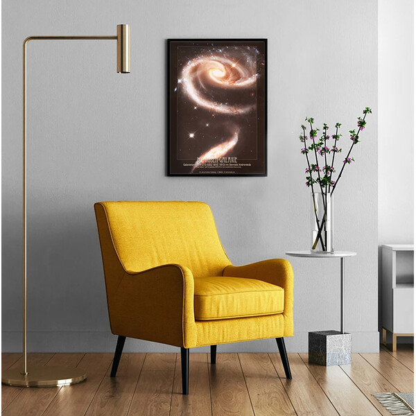 AstroMedia Poster Rosen-Galaxie Arp 273