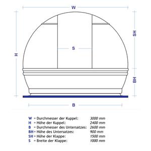 Omegon Sternwarten-Kuppel 3m Durchmesser V3