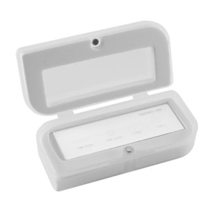 Optika M-005, mikrometrischer Objektträger, Range 1 mm, Teilung 0.01mm, 26x76 mm