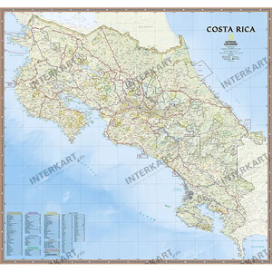 National Geographic map of Costa Rica
