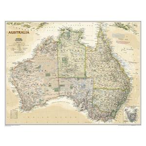 National Geographic Kontinent-Karte Australien