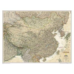 National Geographic antique map of China