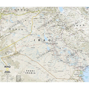 National Geographic map of Iraq
