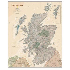 National Geographic Mapa de Escocia