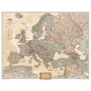National Geographic Kontinent-Karte Europa 3 Teile, Riesenformat