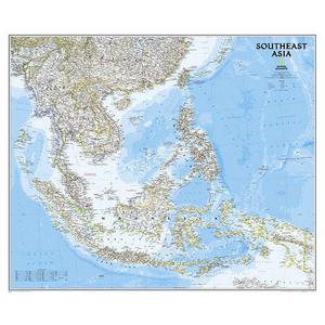 National Geographic Regional-Karte Südasien