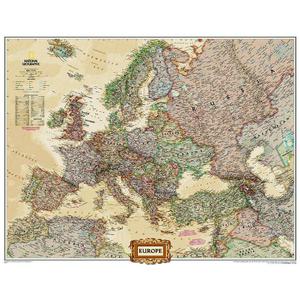 National Geographic Antique European map politically