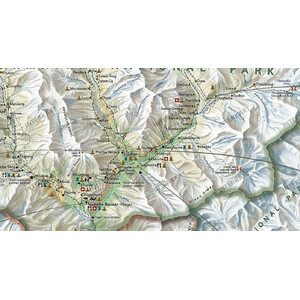 National Geographic Mappa Regionale Monte Everest, 50esimo anniversario - fronte/retro