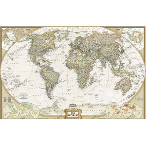 National Geographic Mapa świata Executive (117x76cm)
