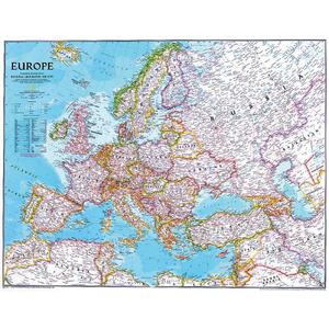 National Geographic Mapa kontynentów Europa, polityczny