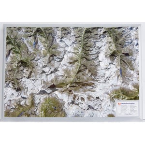 Georelief Regional-Karte Matterhornregion
