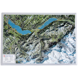 Georelief Regional-Karte Berner Oberland