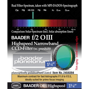 Baader Filtro OIII Highspeed f/2 1,25"