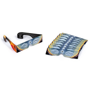 Baader Solar Viewer AstroSolar® Silver/Gold Occhiali per l'osservazione di eclissi solari, 10 pezzi