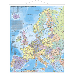 Stiefel Kontinent-Karte Europa Organisationskarte (97 x 119 cm)