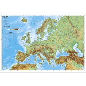 Stiefel Kontinent-Karte Europa physisch