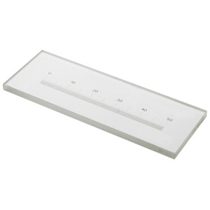 Euromex Vetrino porta-oggetti AE.1112, 76 x 26 mm con reticolo da 50 mm, 500 divisioni