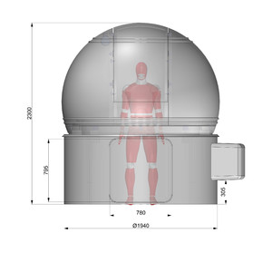ScopeDome Cupola per l'osservazione astronomica - diametro 2 m, H80
