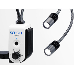 SCHOTT Système d'éclairage Easy LED Double Spot Plus avec alim. secteur