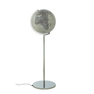 emform Staande globe Sojus Silver 43cm