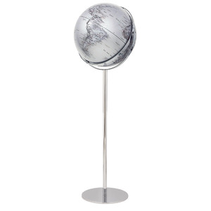 emform Staande globe Apollo 17 Silver 43cm