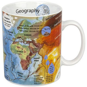 Könitz Filiżanka Mugs of Knowledge Geography