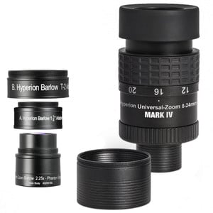 Baader Hyperion Universal Mark IV zoom eyepiece + zoom Barlow lens set