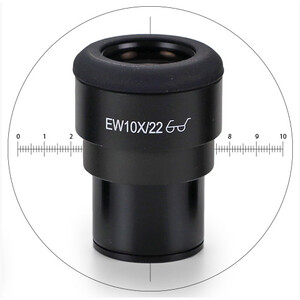 Euromex IS.6210-CM, WF 10x / 22,10/100 microm., crosshair, Ø 30mm (iScope)
