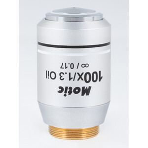 Motic Obiettivo CCIS® Plan FLUOR Objektiv PL UC FL, 100X / 1.3 (Feder/Öl), wd 0.1mm, infinity
