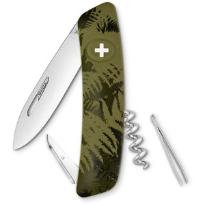 SWIZA Faca C01 Swiss Army Knife, SILVA Camo Fern khaki