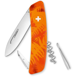 SWIZA Noże Szwajcarski scyzoryk kieszonkowy C01 FILIX paproć maskująca pomarańczowy