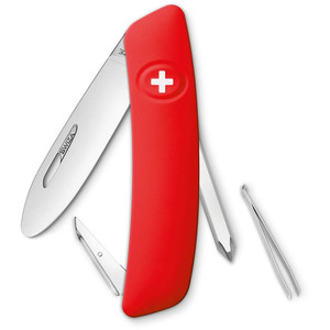 SWIZA Cutite Cutit armata elvetiana pentru copii, J01, rosu