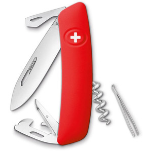 SWIZA Noże Szwajcarski scyzoryk kieszonkowy D03 czerwony