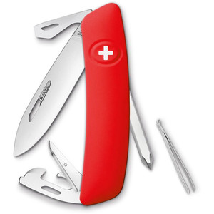 SWIZA Noże Szwajcarski scyzoryk kieszonkowy D04 czerwony