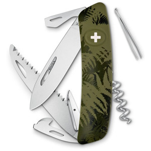SWIZA Faca C05 Swiss Army Knife, SILVA Camo Fern khaki
