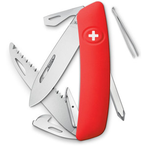 SWIZA Noże Szwajcarski scyzoryk kieszonkowy D06 czerwony