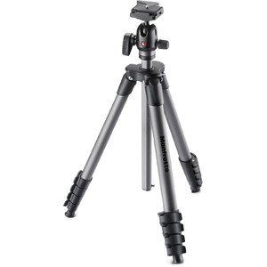 Manfrotto Aluminium-Dreibeinstativ MKCOMPACTADVBH mit Kugelkopf