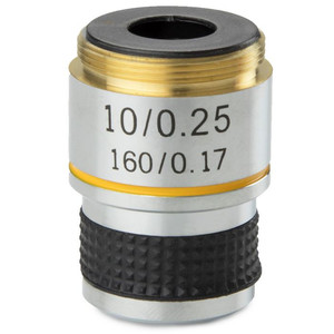 Euromex Obiettivo 10x/0,25 acromatico, parafocale 35 mm, MB.7010 (MicroBlue)