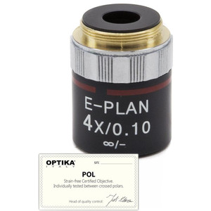 Optika Obiettivo 4x/0.10, infinity, N-plan, POL, M-144P (B-383POL)