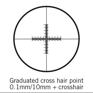 Motic reticolo, doppio 100/10 mm, mirino, Ø 25 mm (SMZ-161)