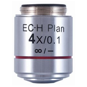 Motic Obiettivo EC-H PL, CCIS, plan, achro, 4x/0.1, w.d. 15.9mm (BA-410 Elite)