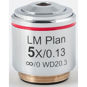 Motic Obiettivo LM PL, CCIS, LM, plan, achro, 5x/0.13, w.d. 20.3mm (AE2000 MET)