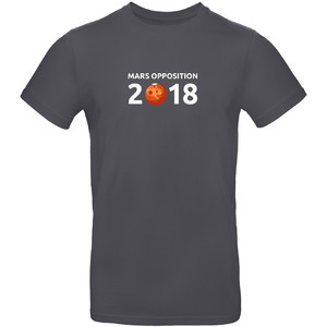 Omegon T-Shirt Camiseta de Marte en oposición de 2018, talla 3XL, gris