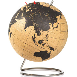 suck UK Globus Cork globe 25cm for pinning