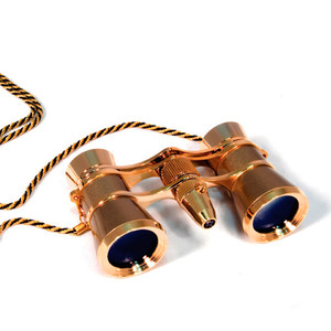 Levenhuk Opera glasses Broadway 3x25 gold (with LED light and chain)