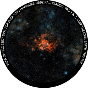 Redmark Wkładka do planetarium domowego Sega Homestar z mgławicą NGC 6357.