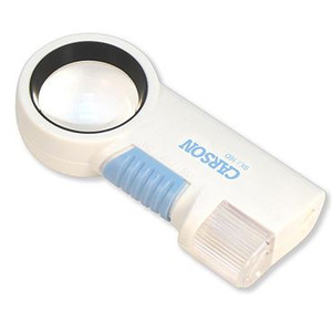 Carson Magnifying glass Lupe PRO, CP-32 MagniFlash™, LED, 9x