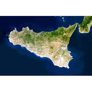Planet Observer Mapa regional região Sicilia