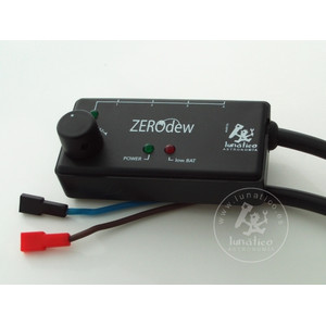 Lunatico Control ZeroDew con conectores para batería
