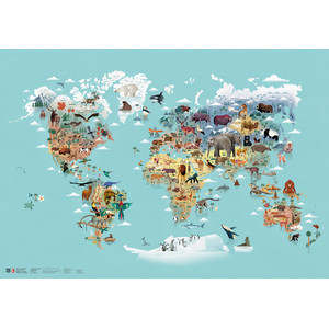 Marmota Maps Wereldkaart World of Animals